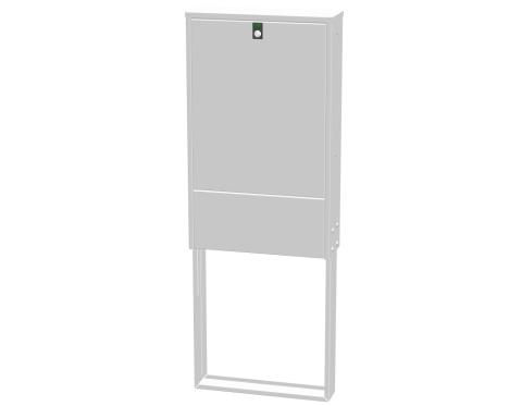 ENOC 05 Fiberskab Komplet Grå RAL 7037