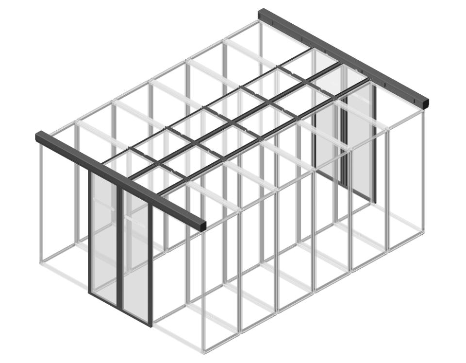 ENOC G3 Dørsektion til Aisle Containment Sort