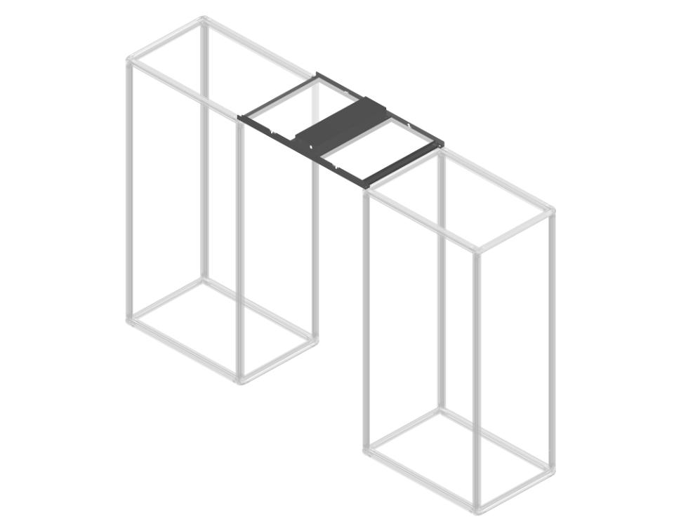 ENOC G3 Tagsektion til Aisle Containment Sort 800*1200mm