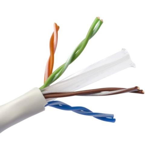 RdM Installationskabel Cat. 6A, U/UTP, 4P, 500 MHz, AWG23, LSZH, grå, Cca rulle á 500m