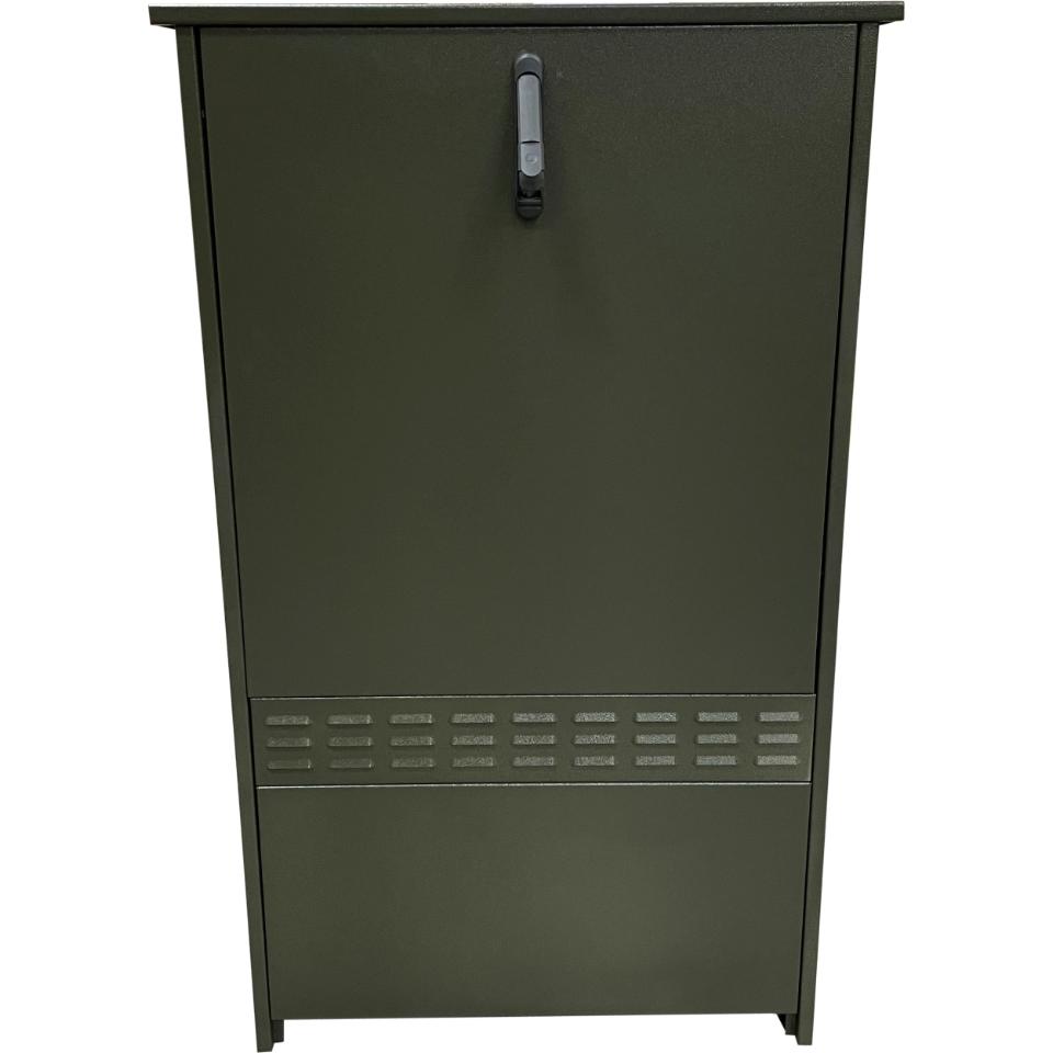 Gadeskab - Rustfrit stål 1,5mm, Grey Olive (Grøn) RAL 6006
