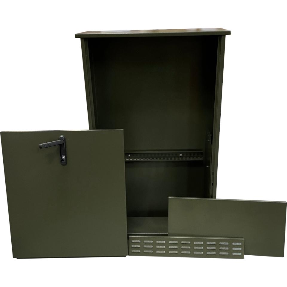 Gadeskab - Rustfrit stål 1,5mm, Grey Olive (Grøn) RAL 6006