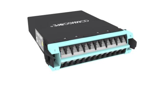 CommScope MPO to 24xLC G2 MPOptimate cassette OM4 Flipped