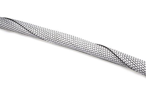 TWIST-IN-RR 16-19MM HVID/SORT Flammehæmmende, 25M pr. rulle