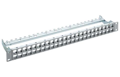 RdM 19" 1HE patchpanel 48-port, grå, tom HD ELISO