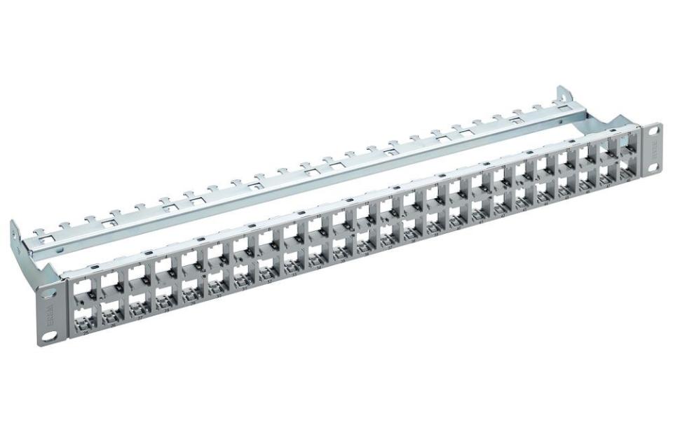 RdM 19" 1HE patchpanel 48-port, grå, tom HD ELISO