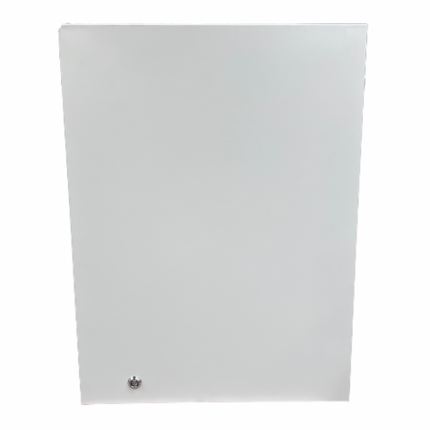 Alcadon Vægskab til BUDI S + M bokse Farve: Grå (RAL 7035) Inkl. trekantslås og frontplade 800 x 600 x 210mm