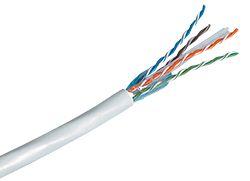RdM Installation Cable Cat. 6, U/UTP, 4P, 450 MHz, LSZH,grey, Eca 500M