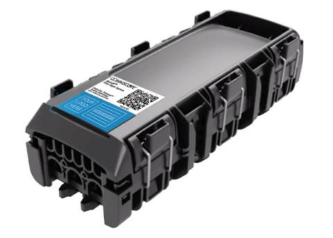 CommScope NOVUX™ CSC100 Compact Fiber Closure, splice only, no adapters, no splitters, no mounting bracket, black Splice-only capacity 48 or 72F