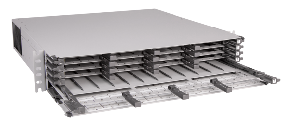 CommScope Propel 2RU sliding tray fiber panel, accepts Propel ULL ...