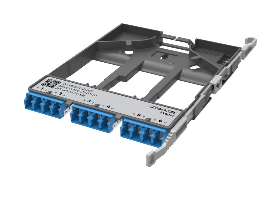 Commscope Cca Adapter CommScope Propel pass-through adapter pack, singlemode, 6 duplex LC/UPC ...