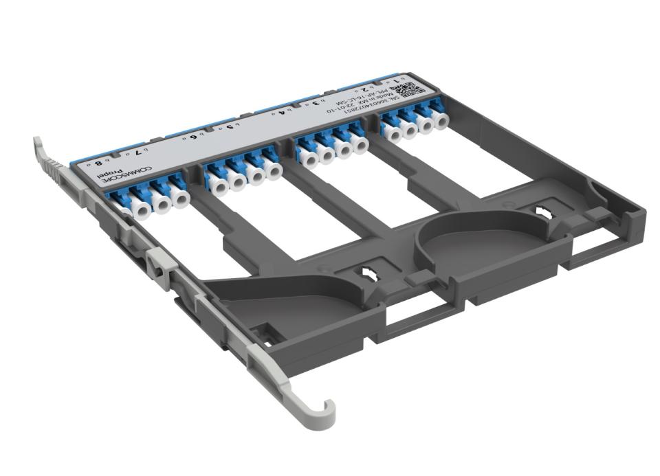 CommScope Propel pass-through adapter pack, singlemode, 8 duplex LC/UPC ...