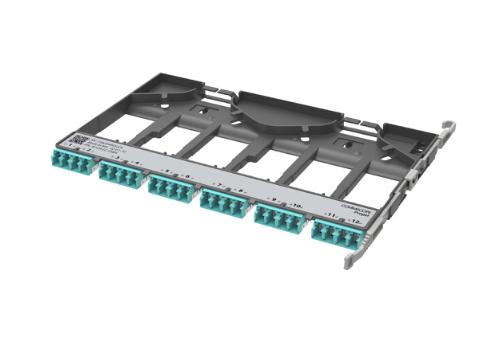 CommScope Propel pass through adapter pack, multimode OM4, 12 duplex LC ports