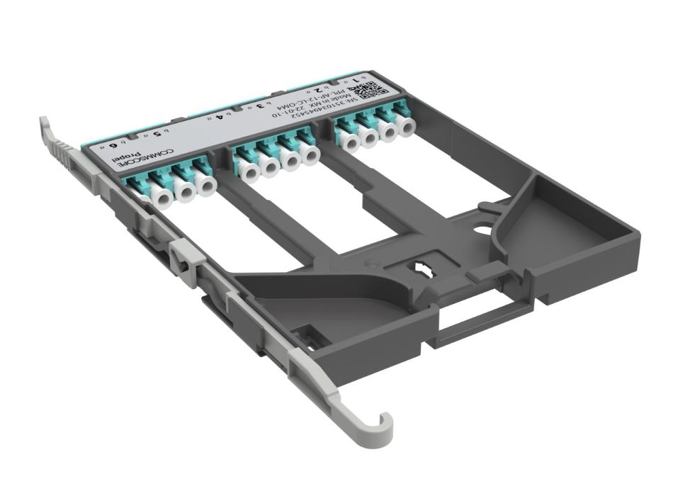 CommScope Propel pass-through adapter pack, multimode OM4, 6 duplex LC ...