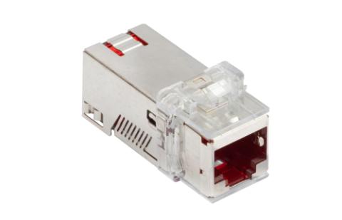 RdM Connection Module Cat. 6A, 1xRJ45/s, Keystone pakkestr. 10 stk.