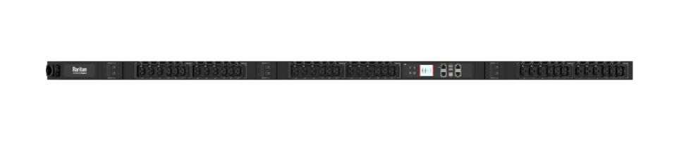Raritan PDU 3PH, 400V, 32A, 36 Outlets: 18 x Locking C13, 18 x Locking HDOT Cx, Input: IEC 60309 3P+ N+E, 0U, 22.1kVA, 6 x 10kAIC breakers, Outlet Metered, iX controller with 2 x 10/100/1000 ETH port 2 x USB -A, 1 x USB-B, RJ-45 Sensor