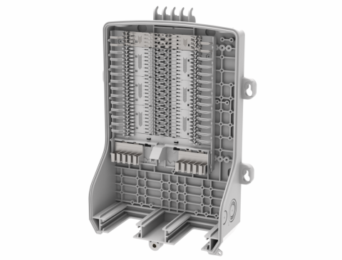 CommScope IFEB-30 Splidseboks with 28 SLE kort, Ingen kabelforsegling inkluderet RAL 9010 (UL 94 V0 rated)