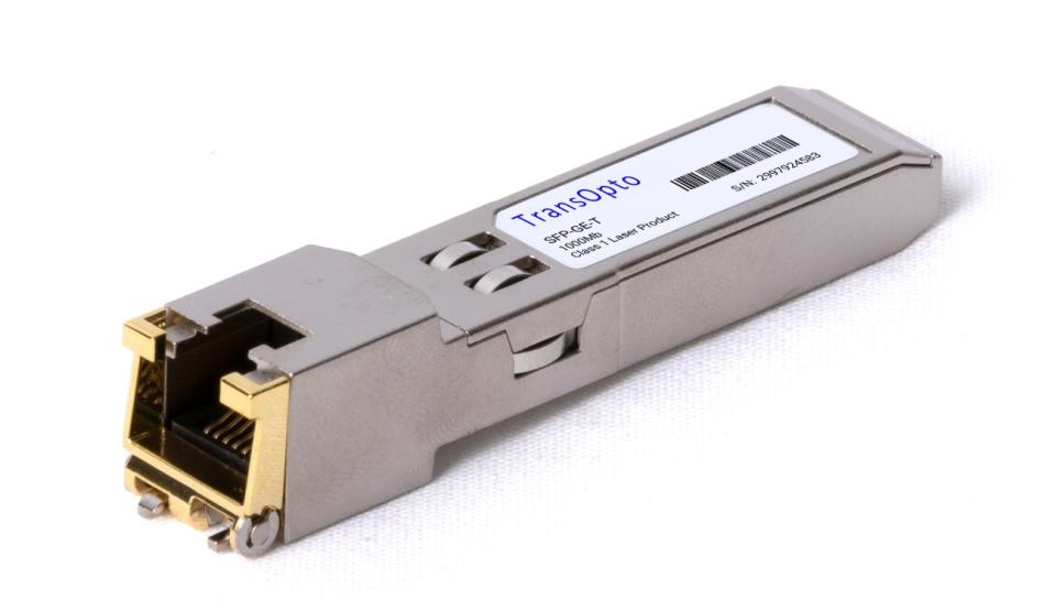 TransOpto SFP, 1000Base-T Copper Interface for SerDes host systems, Cisco